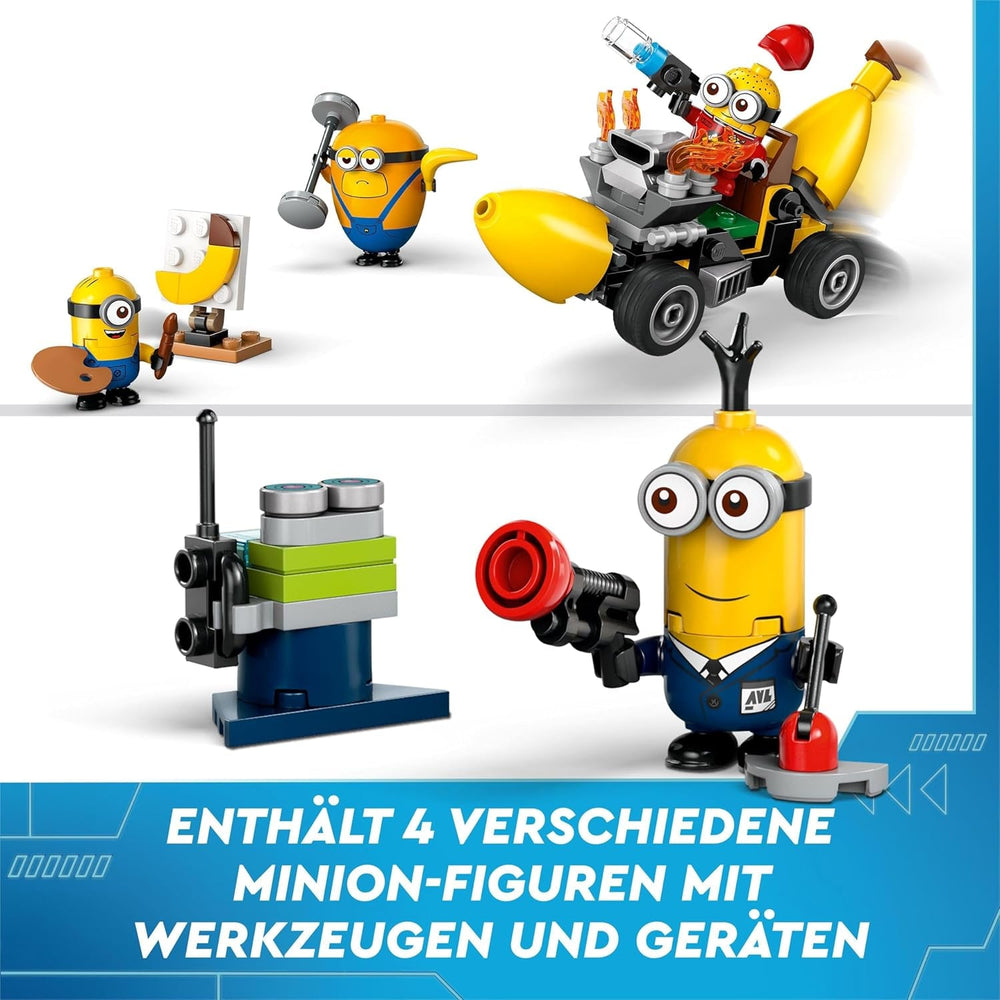 LEGO I – Simply Incorrigible 4 Minion és a Banán Machine játékkészlet I – Simply Incorrigible 4 Gyerekjáték Minion Kreatív ajándék fiúknak és lányoknak 6 éves 75580 építőkészletek Beuche den LEGO-Store