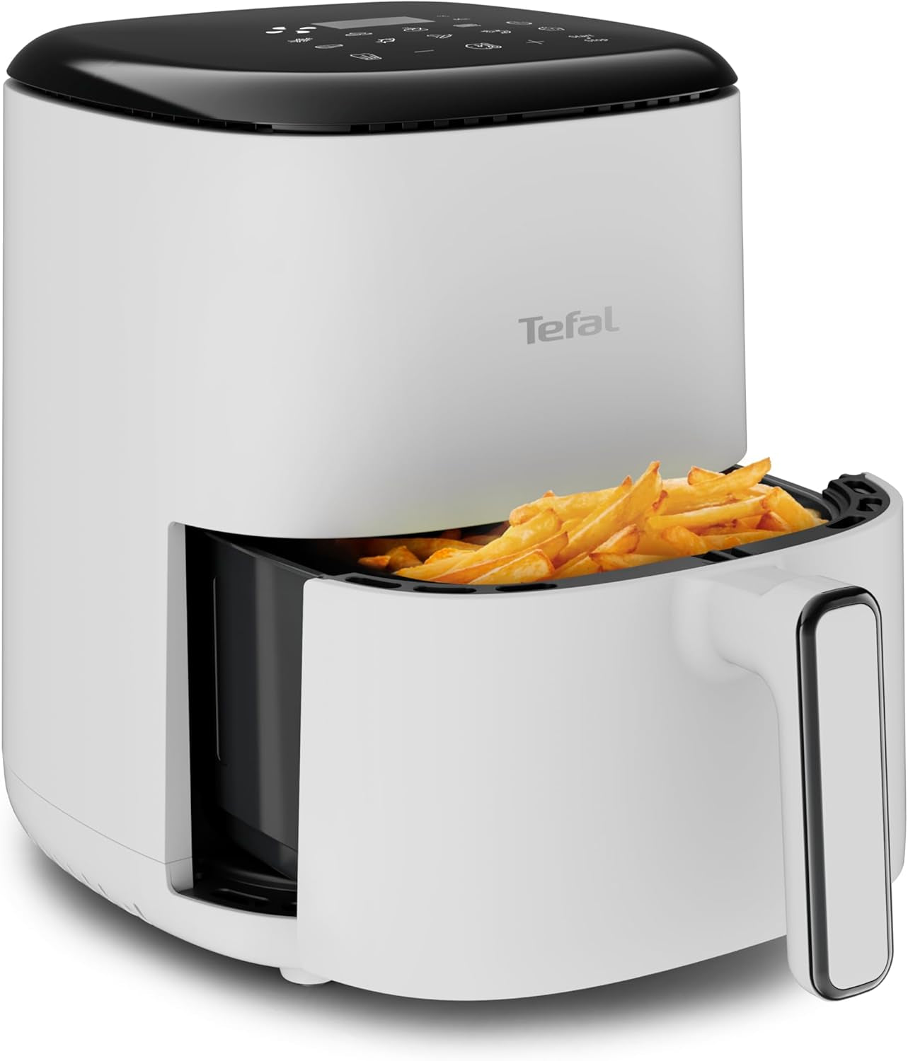 Tefal Easy Fry Max EY2458, 5 liter, Hot Air Fryer, 10 automata főzési program, digitális érintőképernyő Készülékek Naty Shop Világosszürke Single - Ablak nélkül 3L