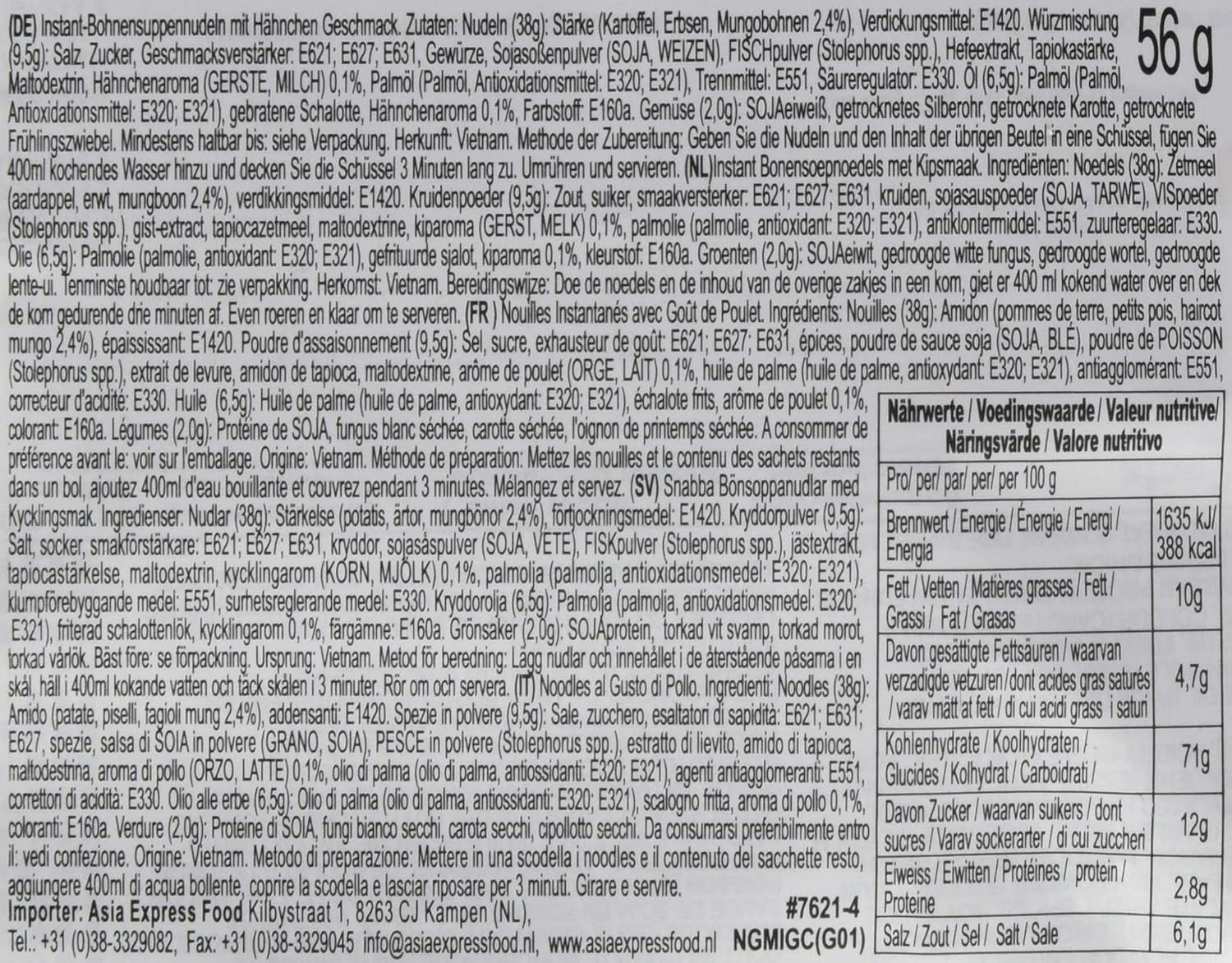 ACECOOK - GD Glass instant tészta csirkével - (1 x 57 g)