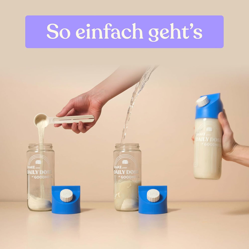 Blue Farm Pure Oat Base für bis zu 8 literes Haferdrink zum Selbermischen – 100% beste Bio-Qualität – 100% vegán, laktóz- és gluténmentes – 90% weniger Verpackungmüll