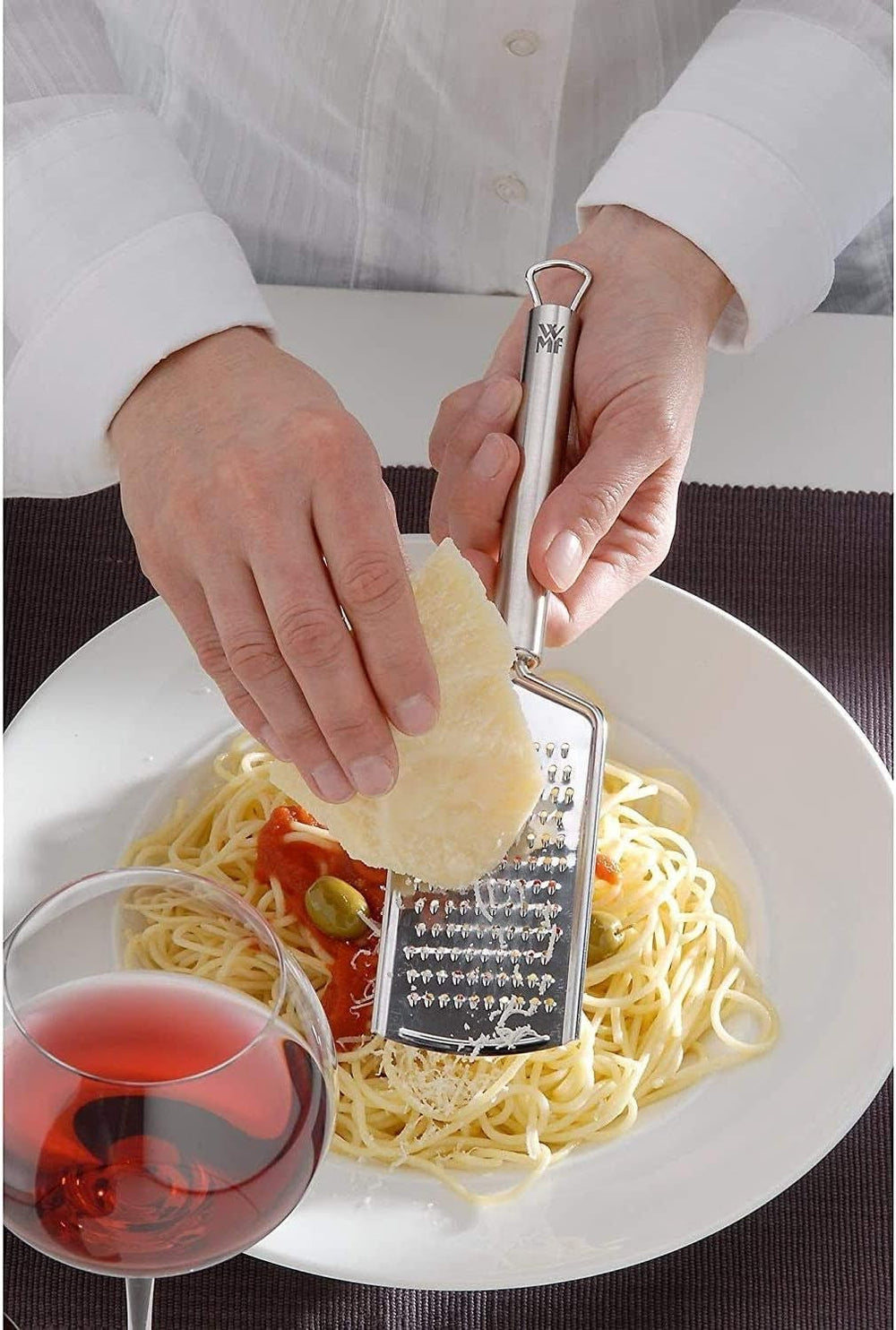 WMF Profi plus răzătoare de brânză din oțel inoxidabil 25 cm, suprafață fină de ras Peeler Naty Shop