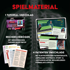 KOSMOS 684426 Medical Mysteries – Miami Medical Co-op RPG Medical Crime Files társasjáték 16 éves kortól