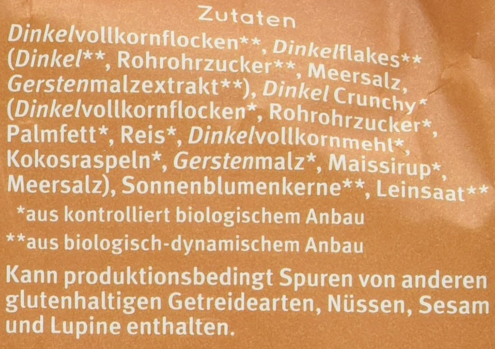 Ropogós Hof tönköly müzli (1 x 425 g) 1 db-os kiszerelés