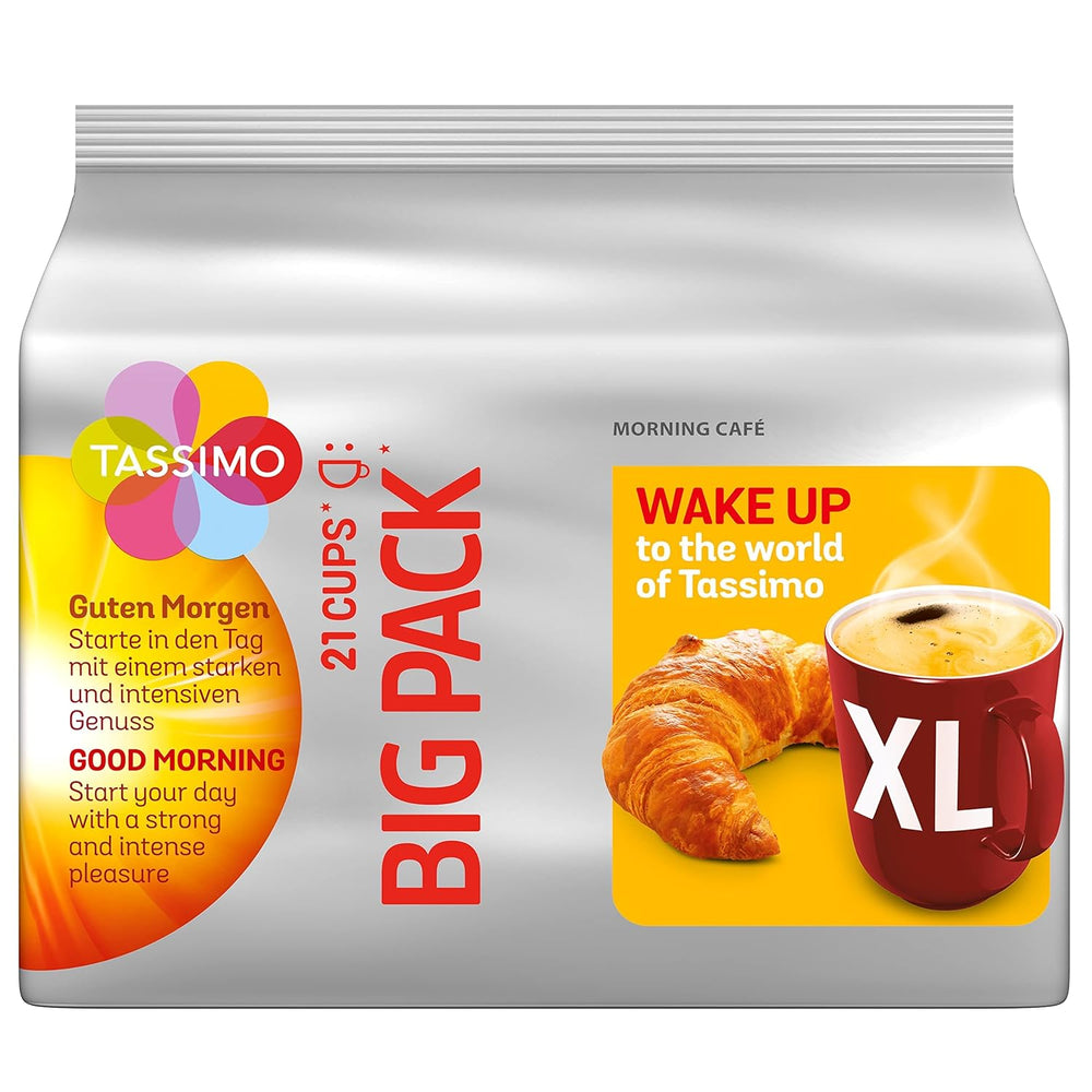 Tassimo Kapseln Moring Café XL Strong & Intense, Big Pack, 5 x 21 Pads, 105 Kaffeekapseln