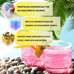 Kicofood, glitter comestibil, 5 grame, diverse culori Glitter Naty Shop