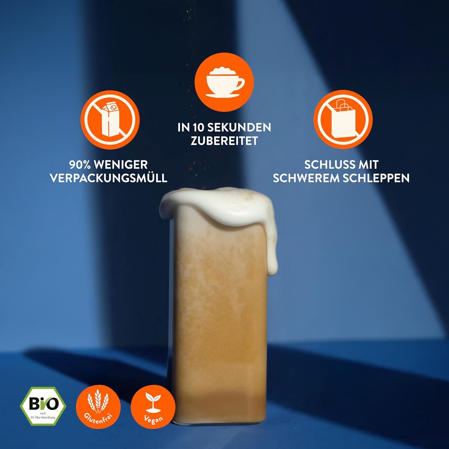 Blue Farm Barista Oat Base für bis zu zu zu zum selbermischen – Bio Haferdrink Barista Edition – Milchalternative ohne Zusatzstoffe und Zuckerzusatz – Vegán és Glutenfrei – 90% Weniger Verpackungmüll