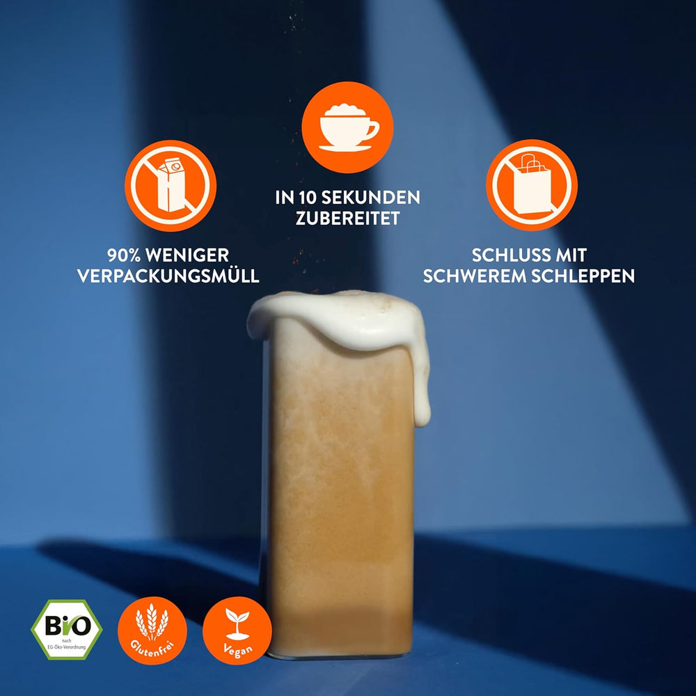 Blue Farm Barista Oat Base für bis zu zu zu zum selbermischen – Bio Haferdrink Barista Edition – Milchalternative ohne Zusatzstoffe und Zuckerzusatz – Vegán és Glutenfrei – 90% Weniger Verpackungmüll