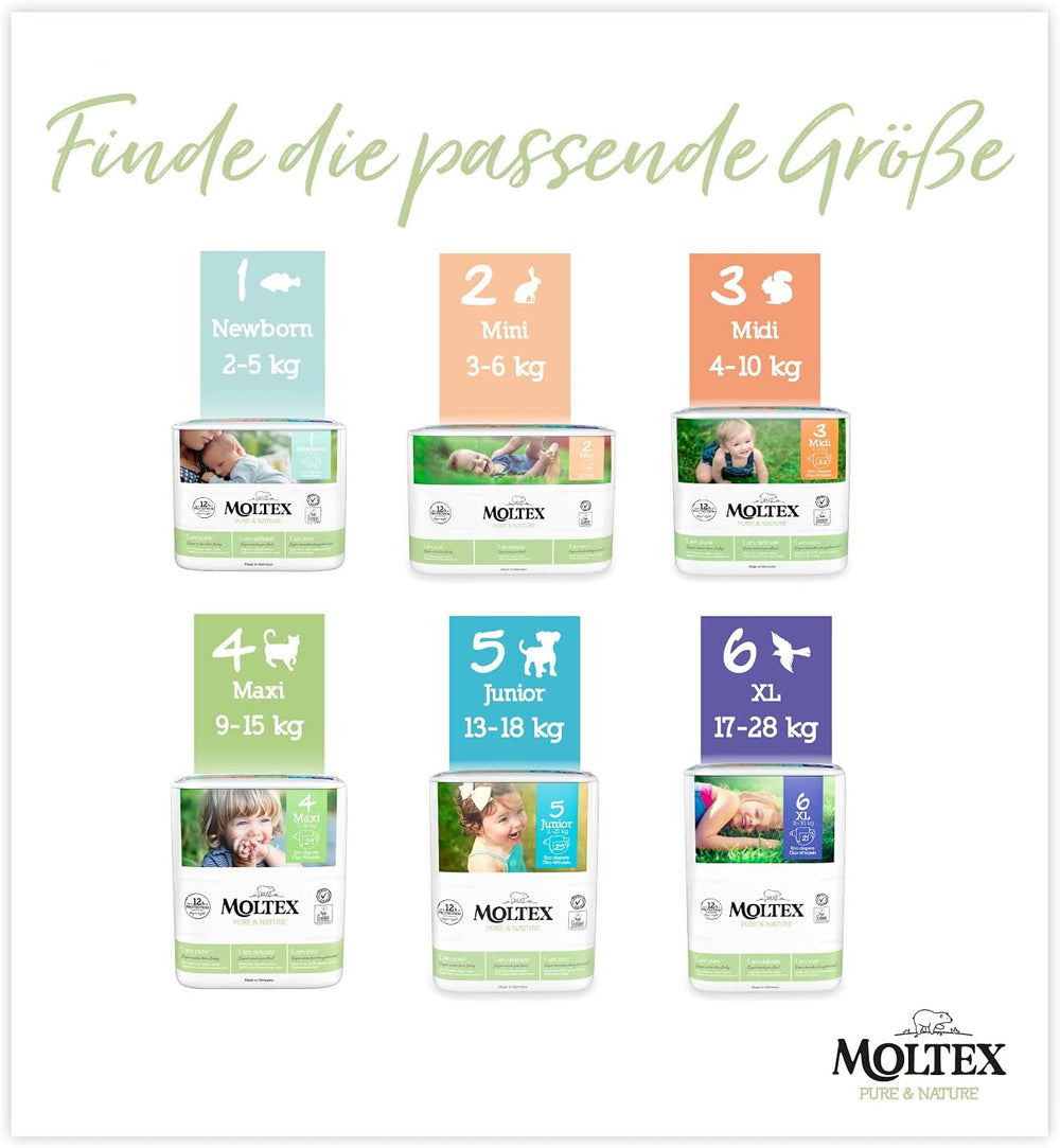 Pure & Nature bio pelenkák 6 XL méretű (17-28 kg) havi doboz 84 bio pelenkák