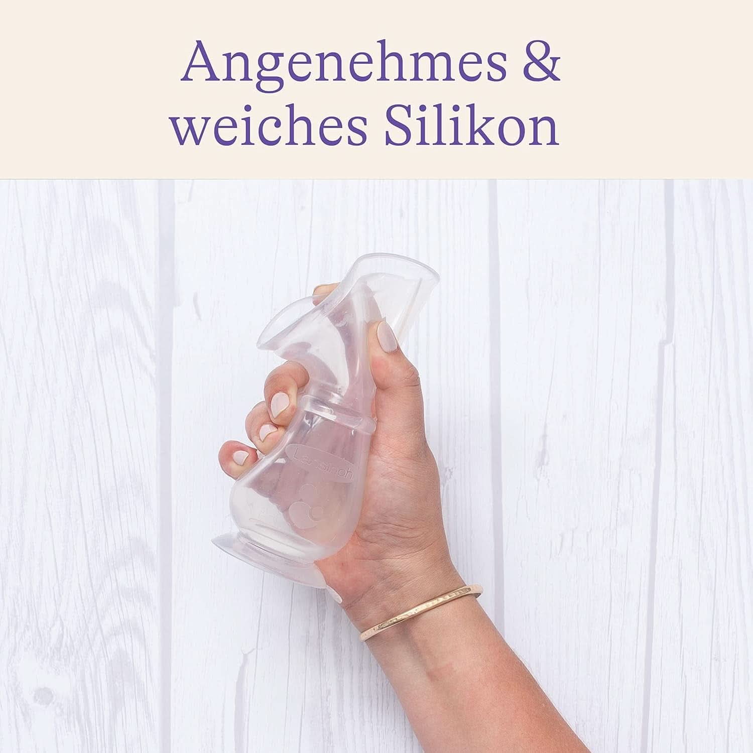 Lansinoh Silikon Milchpumpe & Muttermilchauffänger - Angenehmes & Extrem Weiches Silikon - Rettet Jeden Tropfen Muttermilch - Alternatív Zu Milchauffangschalen, 1 Stück (1 Er Pack) Kiegészítők Élelmiszer és szoptatás Bebe Naty Shop