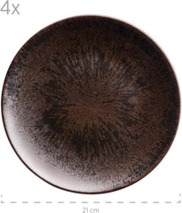 MÄSER Metallic Bronze, serviciu de cină din 12 piese pentru 4 persoane Seturi vesela masa Naty Shop