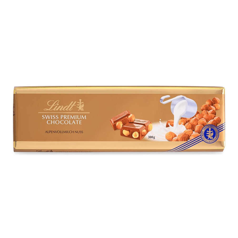 Lindt csokoládé | Csokoládé tejjel és dióval | 300g | A legfinomabb teljes diós tejcsokoládé | Csokoládé tábla