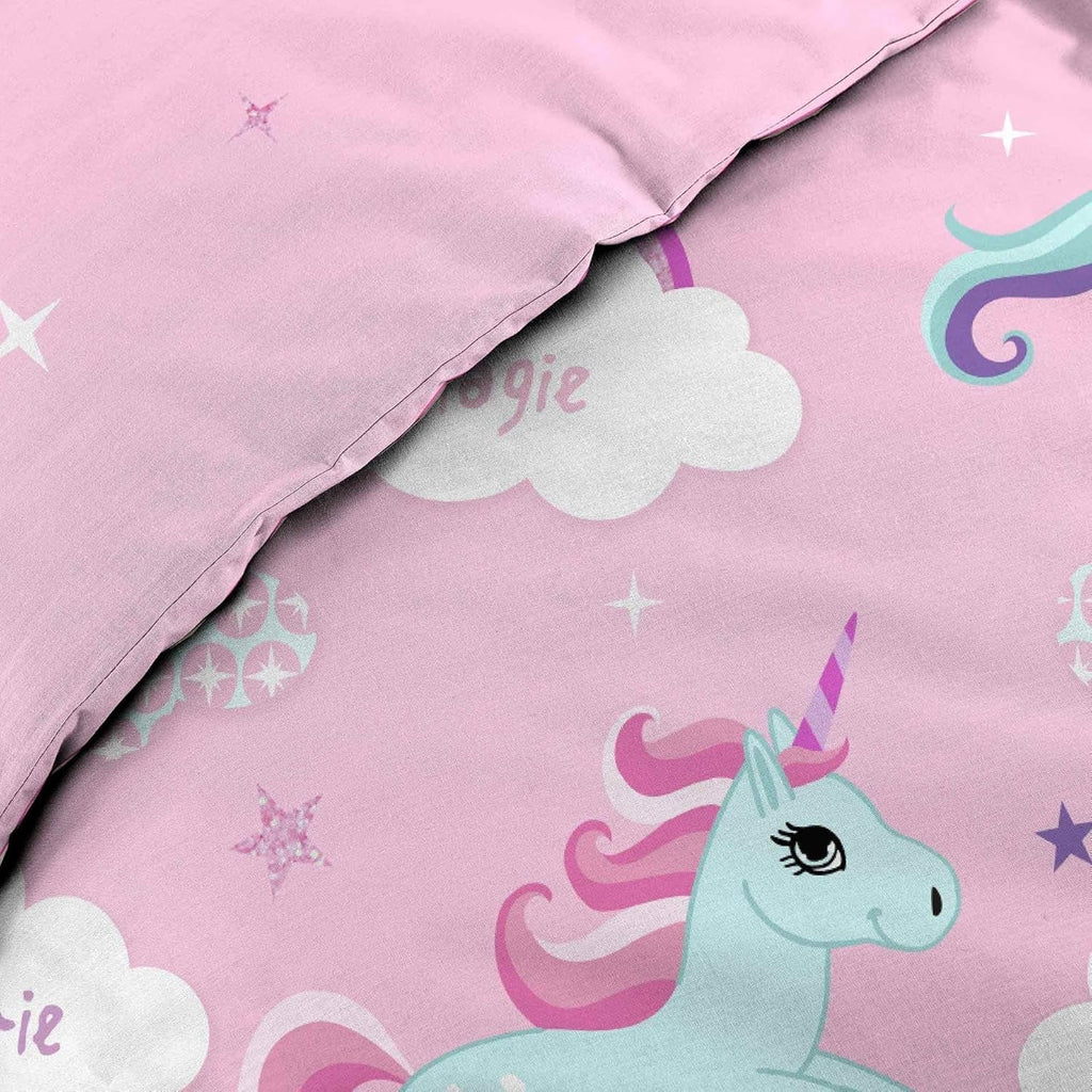 Lenjerie de pat Unicorn cu față de pernă, bumbac Lenjerie de pat - copii Naty Shop