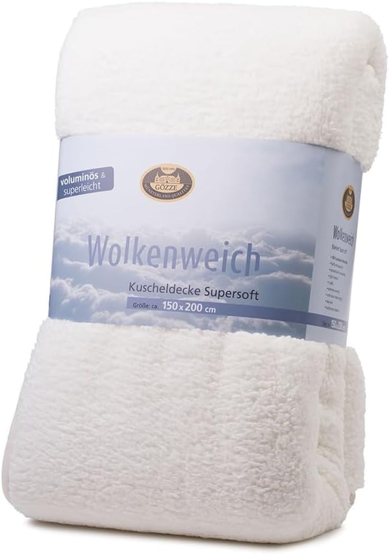 Gözze - Cloud puha bújós takaró, báránybőr utánzat, 100% poliészter (mikroszál), 150 X 200 cm - Camel Paplanok és paplanok Naty Shop Fehér gyapjú