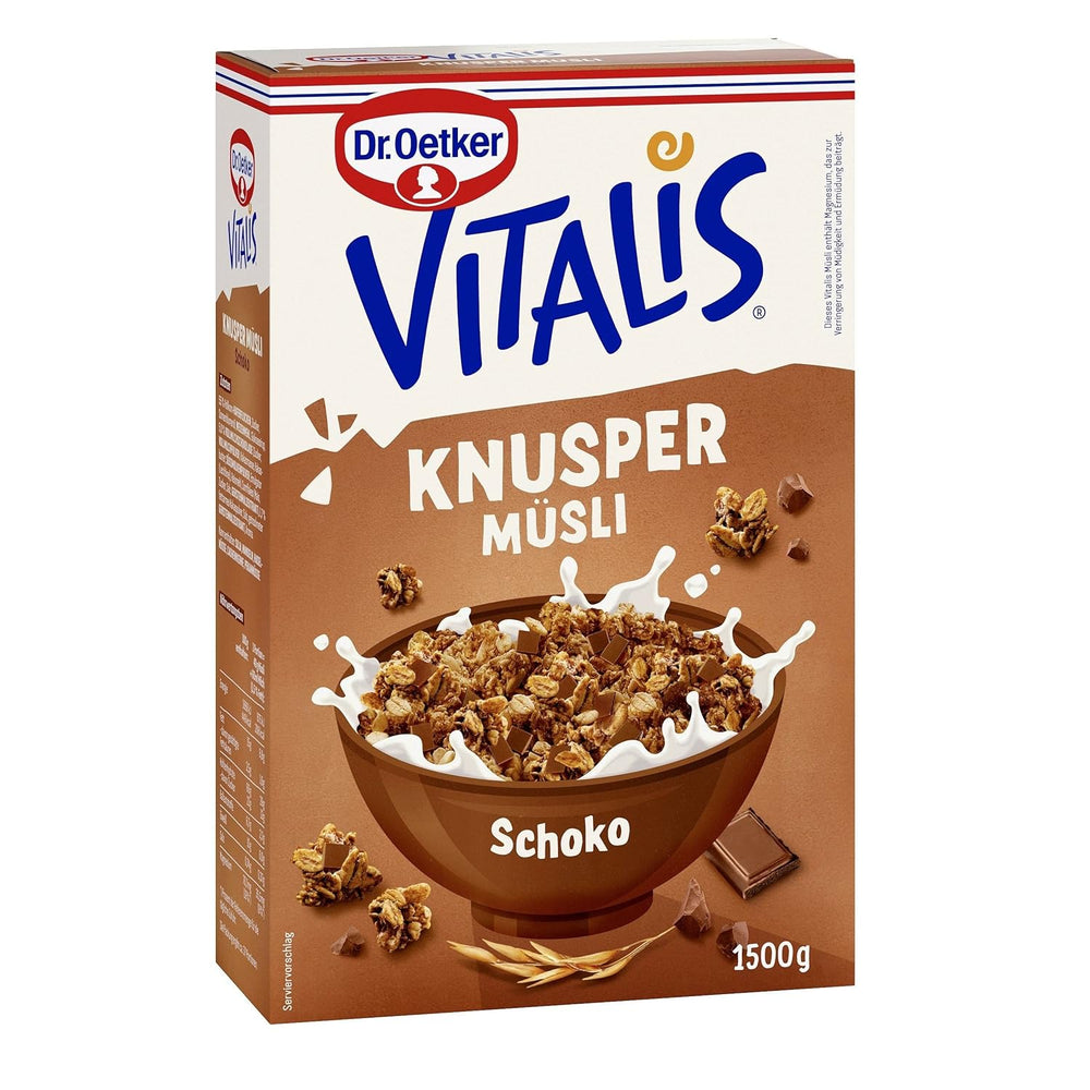 Dr. Oetker Vitalis Crunchy Flakes: Ropogós müzli kukoricapehellyel és manduladarabokkal, 5 db (5 x 600g) csomag