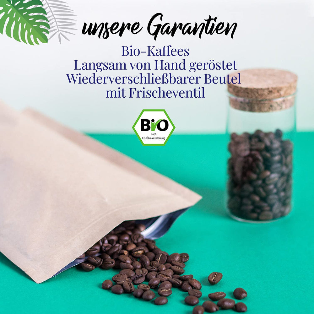 ORIGEENS Bio Kaffeebohnen Probierset 1kg | Premium Bio Arabica Kaffee Ganze Bohnen Set 4x250g | Traditionelle Röstung | Kaffee Geschenkset
