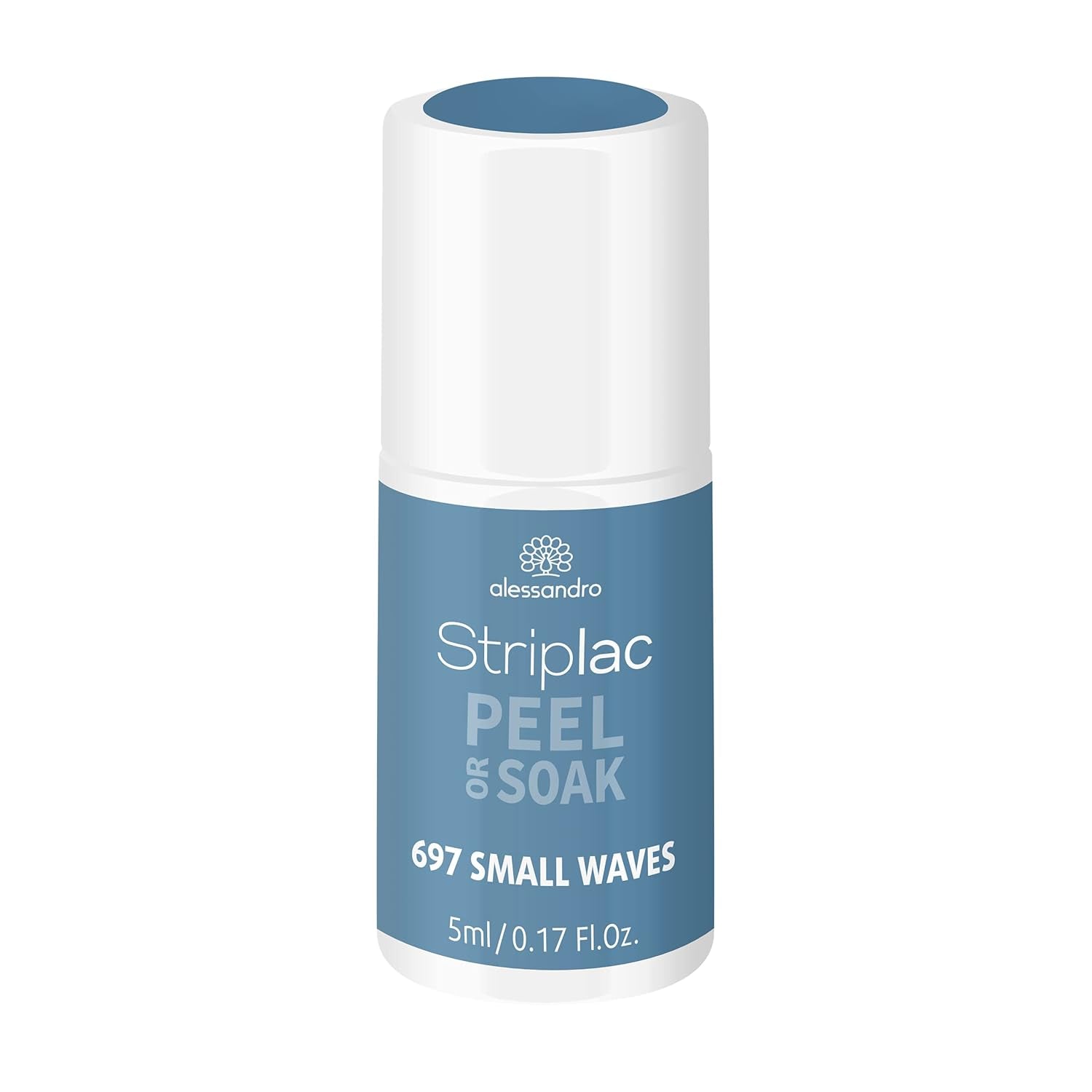 alessandro Striplac UV-Nagellack Flat White – Schonend und langanhaltend – Einfache Entfernung dank Peel-Off-Technologie – Vegan und tierversuchsfrei – 8 ml