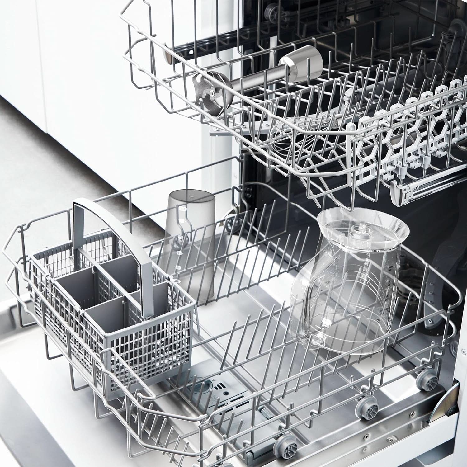 Tefal Quickchef+ 3 az 1-ben XL Stabmixer/Zerkleinerer/Schneebesen, 1000 W, Intuitív Geschwindigkeitsregelung, Turbo-Taste, Powelix-Messer-Technologie, Edelstahl, Grau, HB67MB30 Kitchen Naty Shop