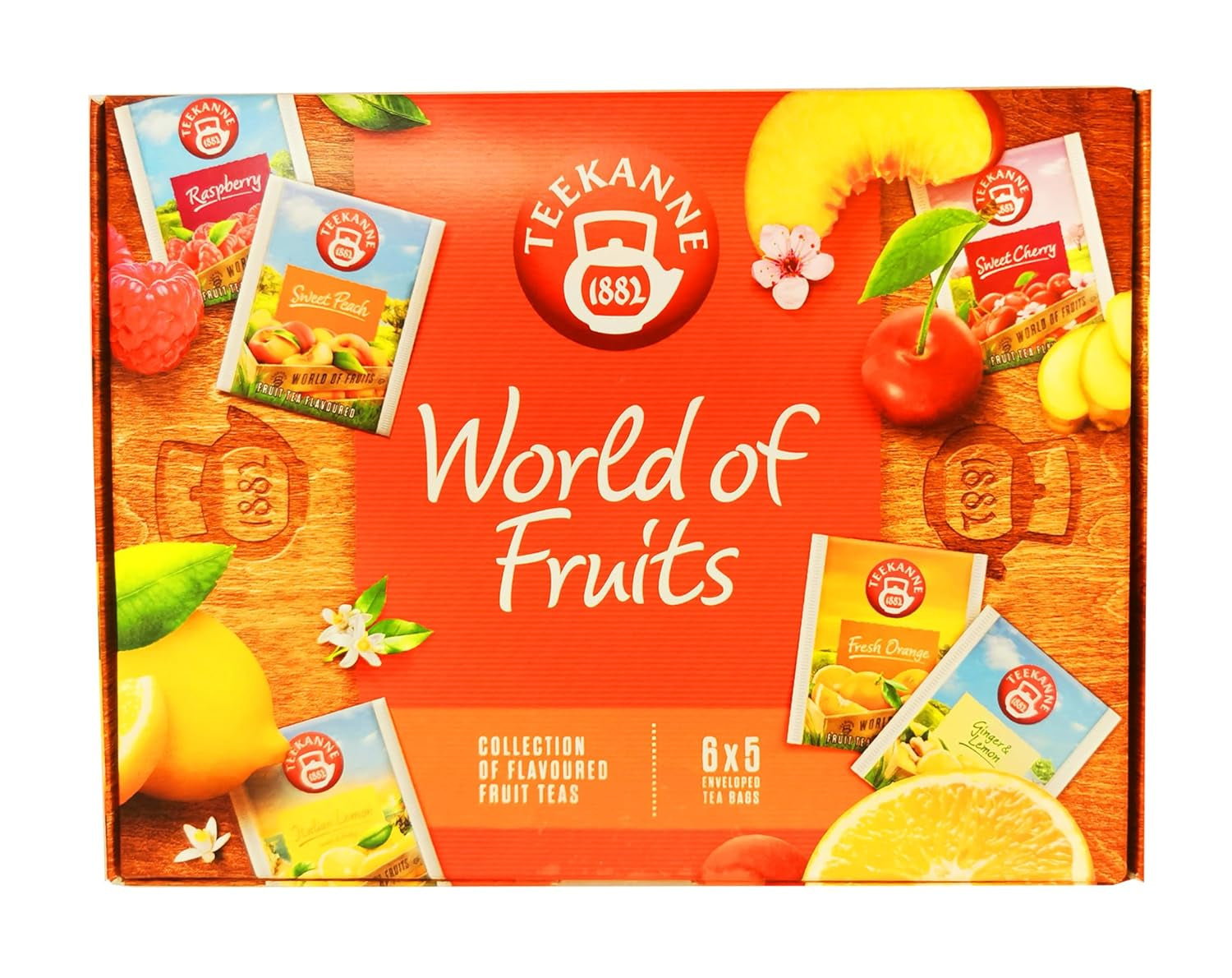 Teekanne World of Fruits (EDIȚIE NOUĂ) - Cutie cu selecție de ceaiuri de fructe - 6 arome * 5 pliculețe