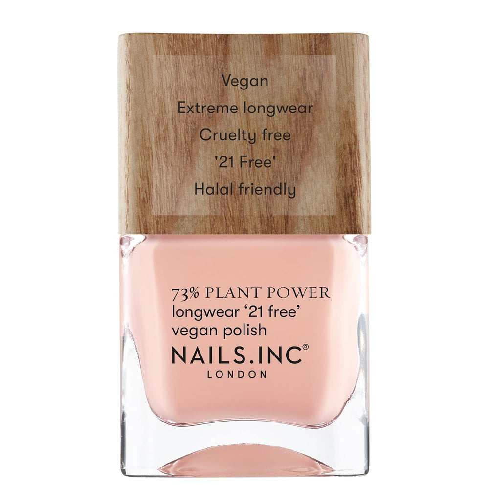 Nails Inc – RAGYOG VALAHOL Plant Power vegán körömlakk – 73%-ban növényi alapú, 100%-ban vegán és Cruelty Free – tökéletes manikűr, csillogó gyöngy – a környezetbarát körömművészetért