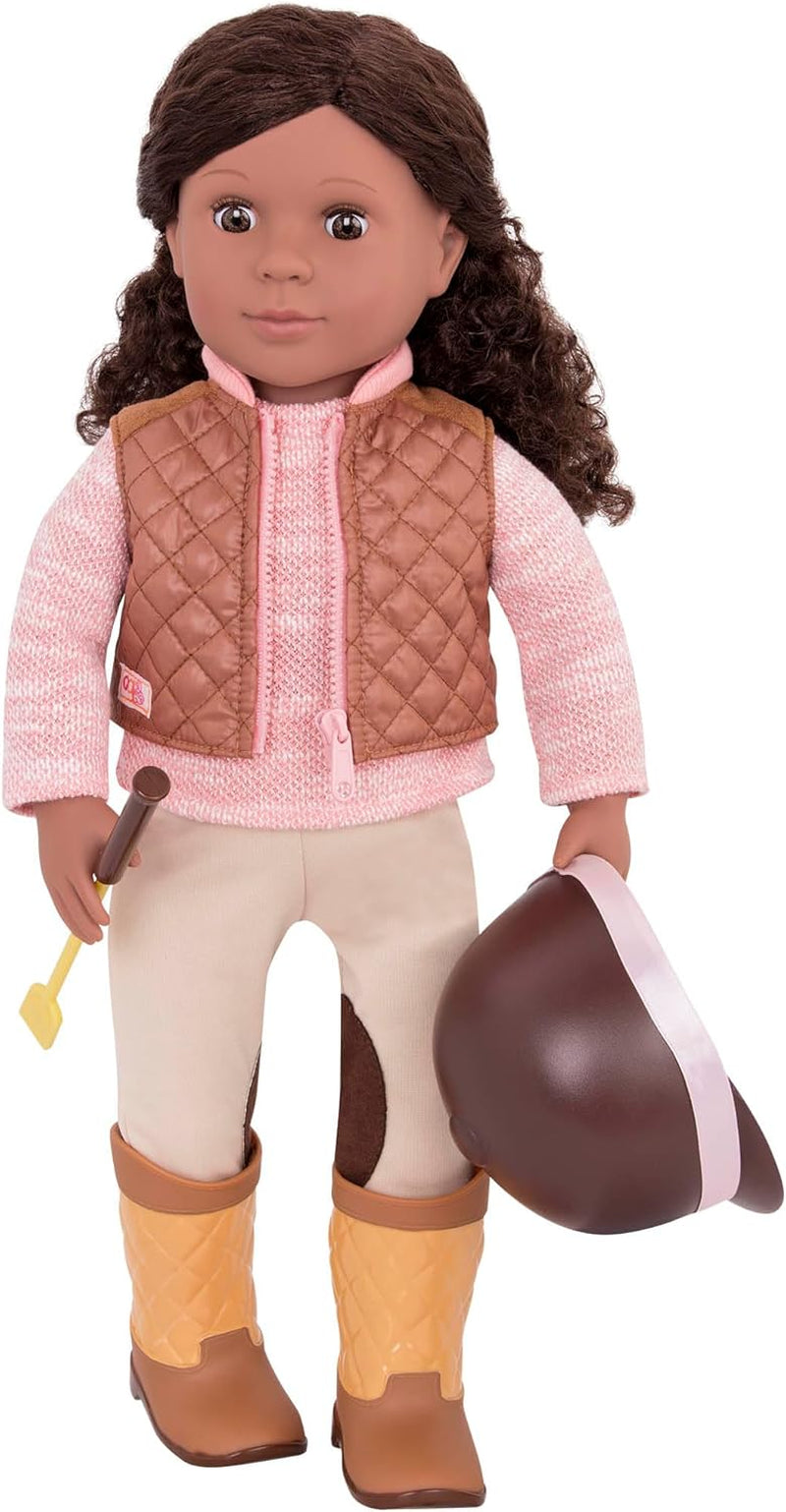 Our Generation - Riding In Style - Reitsport-Outfit - Reitaccessoires - 46 cm Puppenkleidung - Vorgetäuschtes Spiel - Spielzeug für Kinder ab 3 Jahren