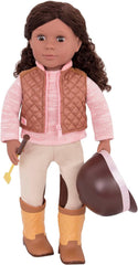 Our Generation - Riding In Style - Reitsport-Outfit - Reitaccessoires - 46 cm Puppenkleidung - Vorgetäuschtes Spiel - Spielzeug für Kinder ab 3 Jahren