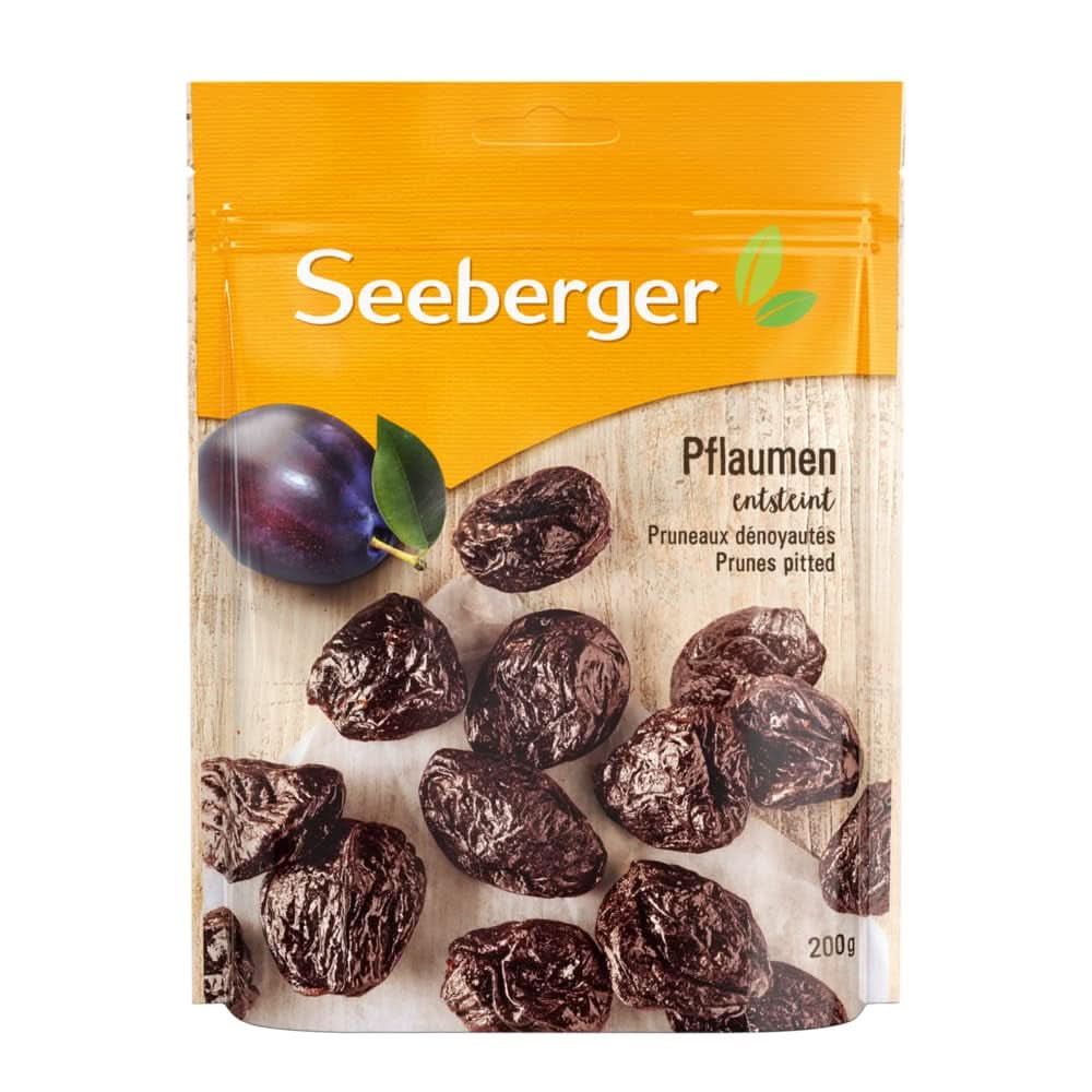 Seeberger, prune uscate foarte mari și gustoase de cea mai bună calitate - foarte dulci și aromate, 13 x 125 grame Produse deshidratate Naty Shop 13 x 200 grame