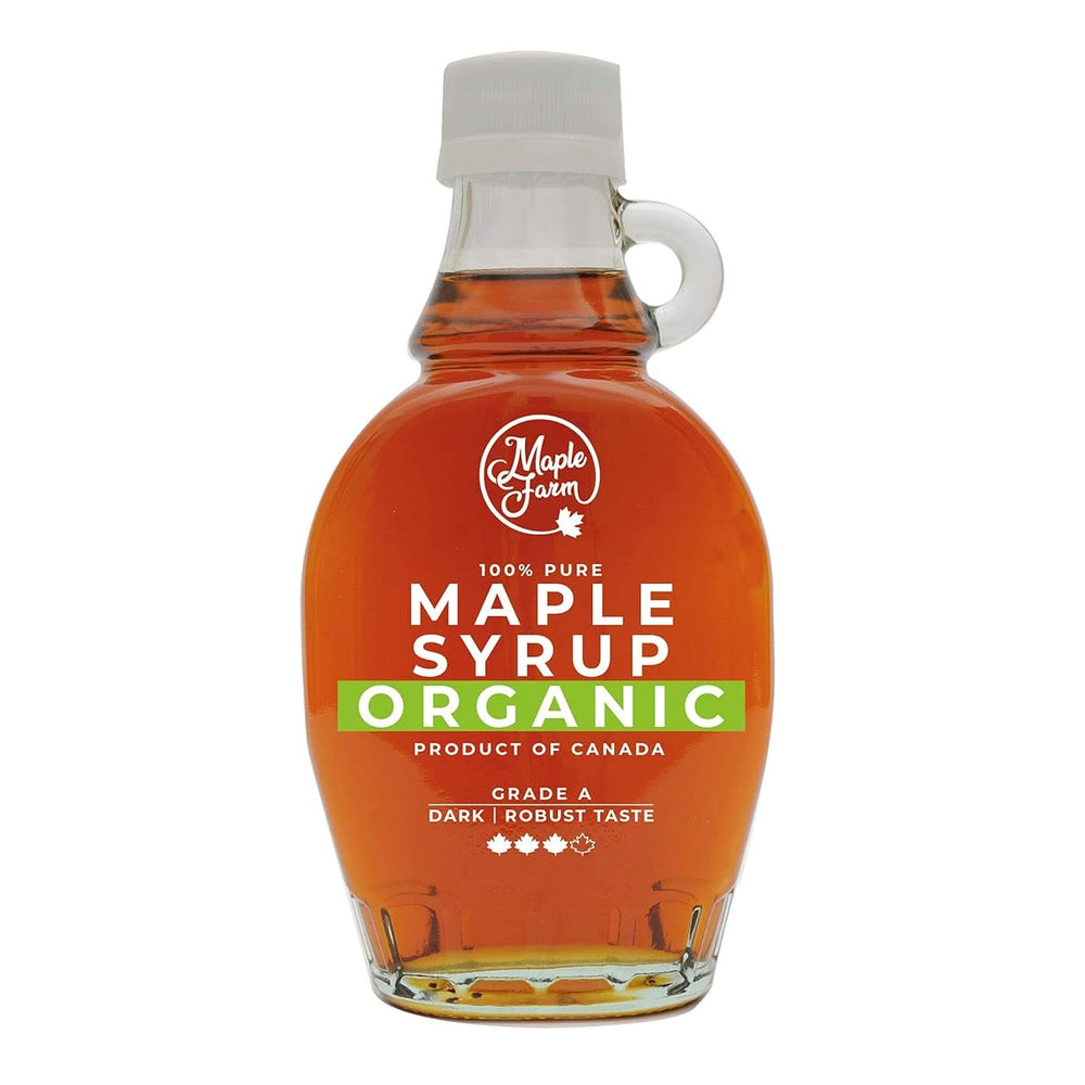 Maplefarm - Pure Canadian Organic Dark juharszirup, kategória A, sötét, erős ízű - 250 ml Naty Shop édesítőszer 189 ml