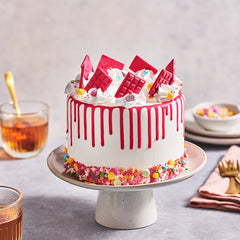 FunCakes Choco Drip Hot Pink (roz închis): Aromă delicioasă, Ușor de folosit, Perfect pentru prăjituri cu picurare, Aromă de ciocolată cu picurare. Pachet resigilabil 180 g. Pasta de zahar Naty Shop