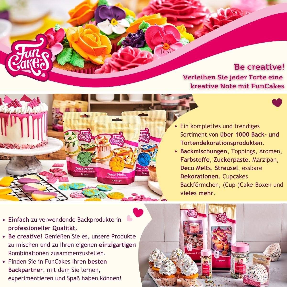 FunCakes Fire Red fondant laminat: ușor de utilizat, neted, flexibil, moale și pliabil, perfect pentru decorarea prăjiturilor, halal, kosher și fără gluten, 1 kg (1 pachet) Pasta de zahar Naty Shop