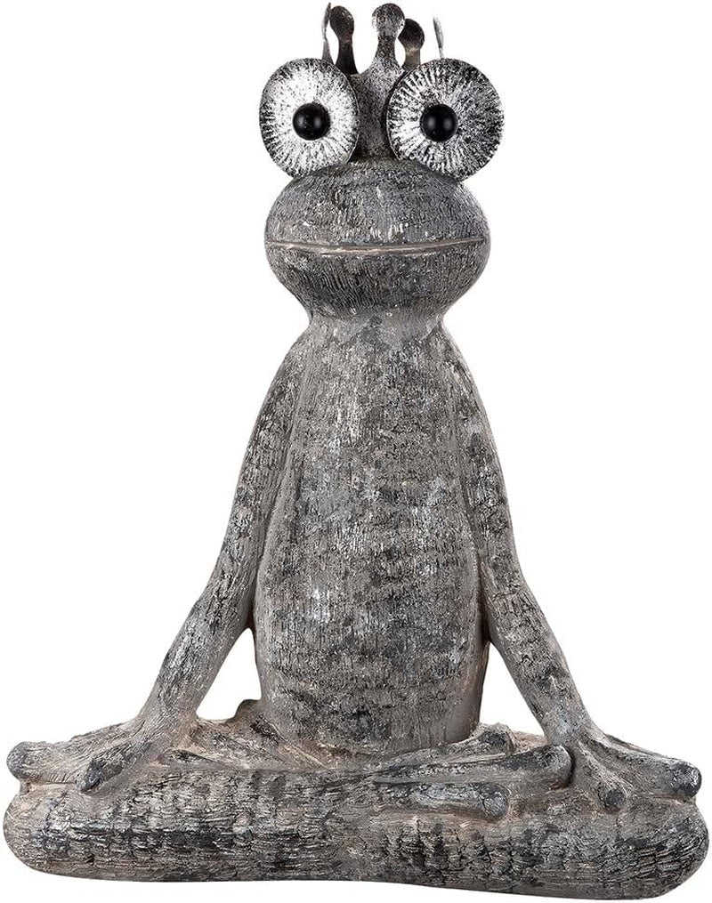 GILDE Figurină decorativă femeie africană Tortuga - Sculptură din rășină sintetică - Cadou decorare living pervaz - Culoare: maro, alb crem cu coș de fructe H 82 cm Statuete si sculpturi Naty Shop Gri Înălțime 59 cm