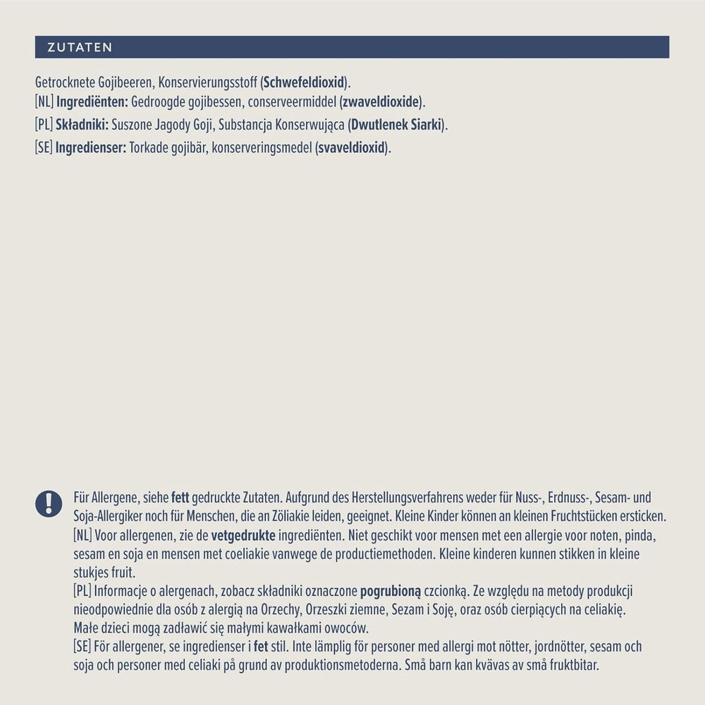 Goji deshidratat, 200 g Produse deshidratate Naty Shop