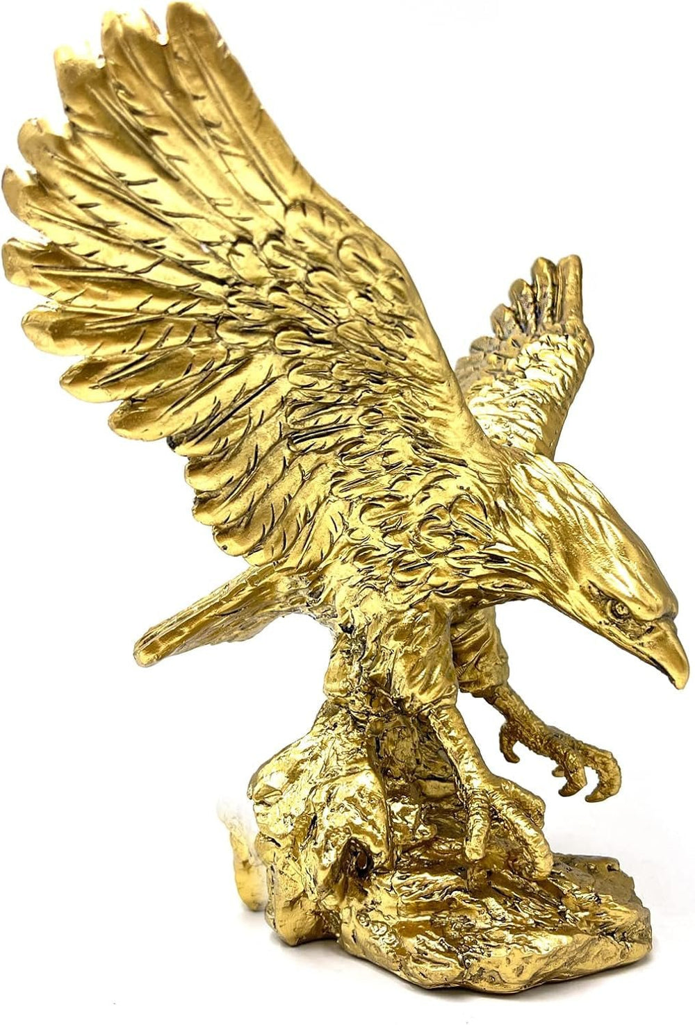 Golden Eagle Resin Ornaments Statue, Golden Eagle Sculptura Modern Home Office Figurine Decor Desktop Decoration (Golden 1) Statuete si sculpturi Naty Shop