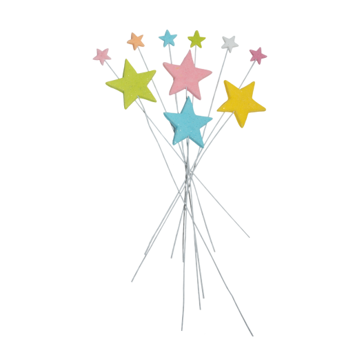 10 db-os ehető díszkészlet, csillagok