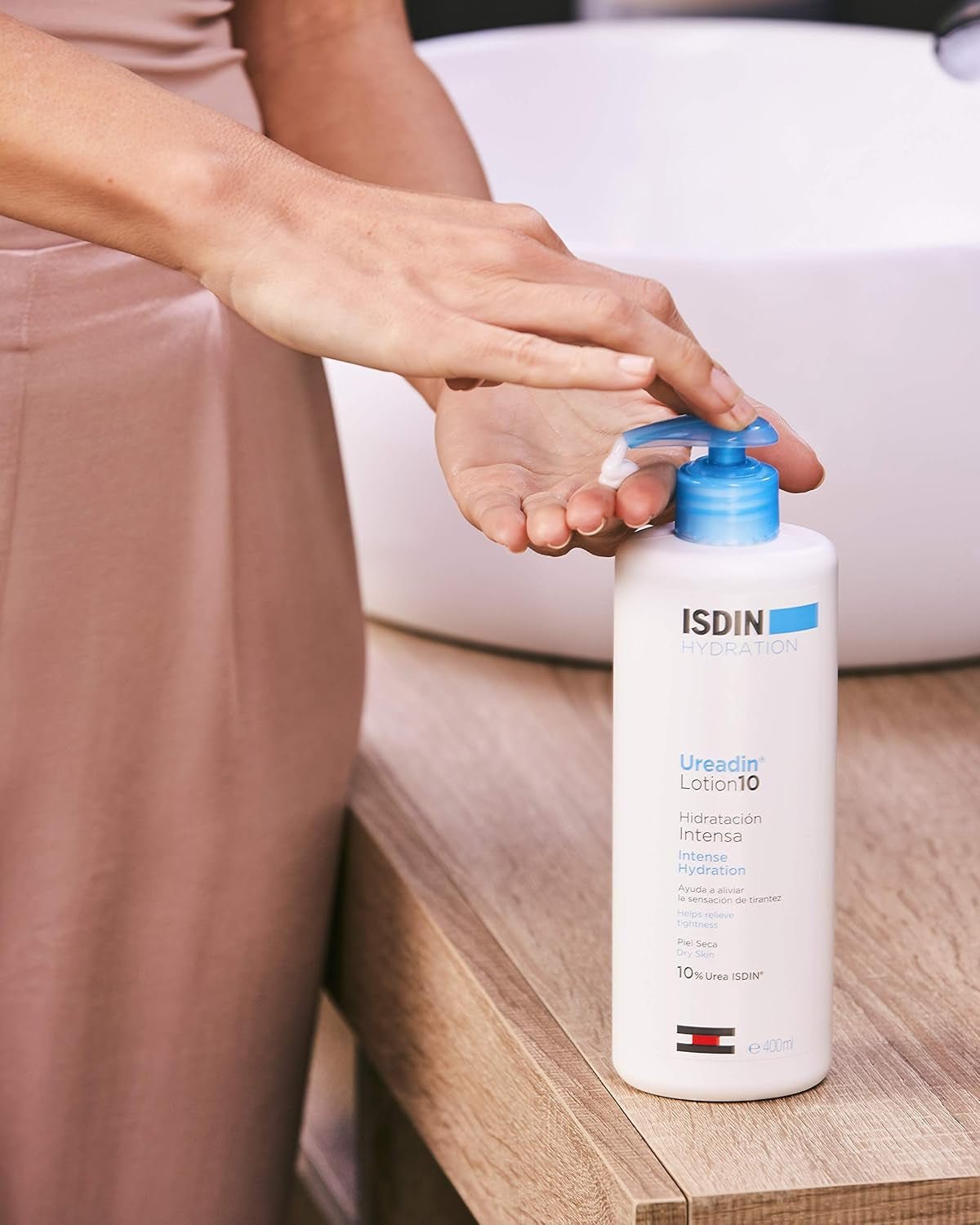 ISDIN Ureadin Lotion 10 (1000ml) | Loțiune de corp cu hidratare intensivă pentru pielea uscată 10% uree Copii - Baie si Skincare Naty Shop