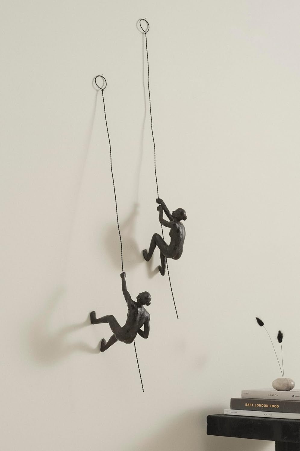 JOTEX Feminin Climbers Figurine decorative, pachet de 2, maro ruginiu Statuete si sculpturi Naty Shop