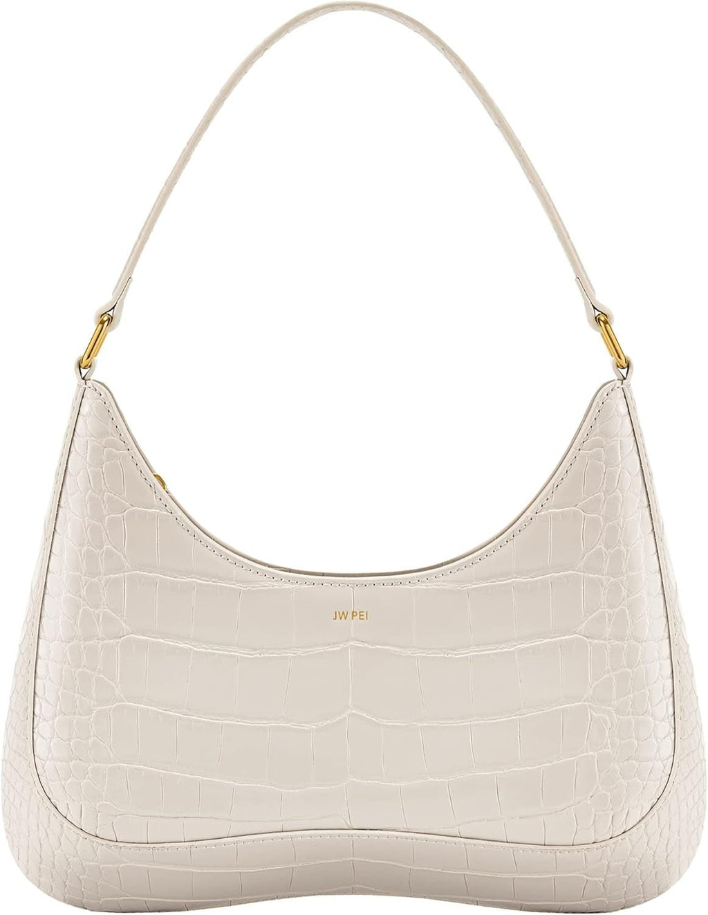 JW PEI Ruby genți de umăr Genti Femei Naty Shop Crocodil alb în relief