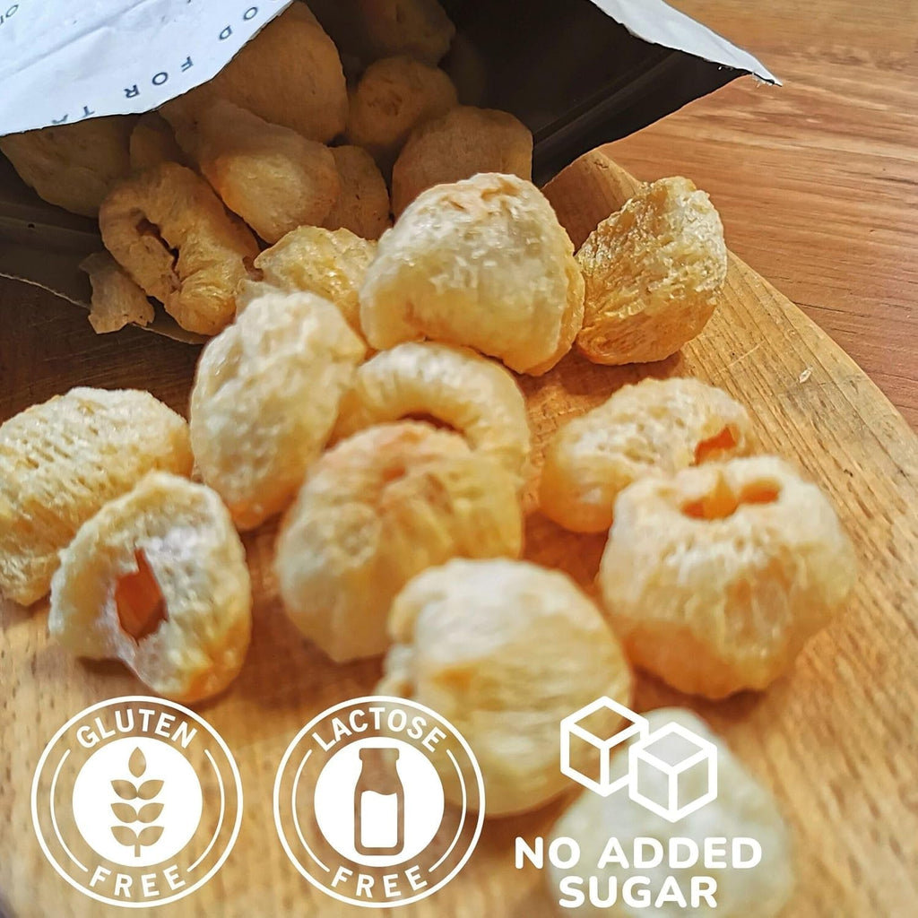 Lychee liofilizat | 100% Lychee fructe uscate liofilizate | uscate natural Vegan fără gluten | Nu Lychee suc Lychee sirop | Freeze Dried Fruit Tropical Litchi | ZingyZoo Produse deshidratate Naty Shop