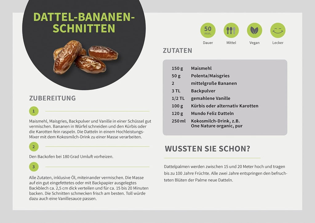 Mundo Feliz Curmale uscate cu sâmburi din agricultura ecologică, 2 x 500 g Produse deshidratate Naty Shop