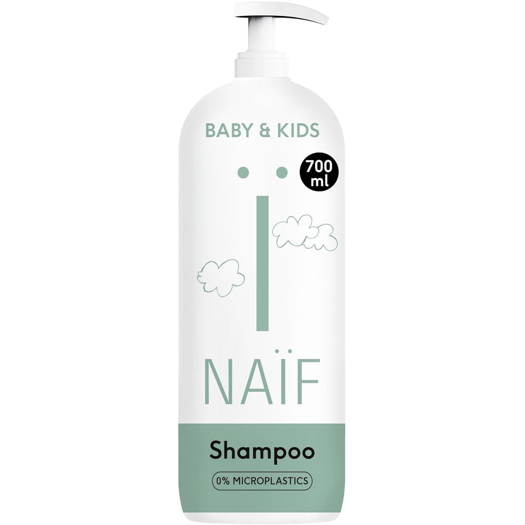 Naïf - Șampon de îngrijire - pentru bebeluși și copii - Șampon pentru bebeluși cu ingrediente naturale - 100% vegan - 0% SLES - Fără microplastice, siliconi și parabeni - 200 ml Copii - Baie si Skincare Naty Shop Xl