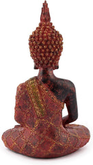 pajoma decorativ Buddha, meditând, sculptură cu mantie roșie / aurie Statuete si sculpturi Naty Shop