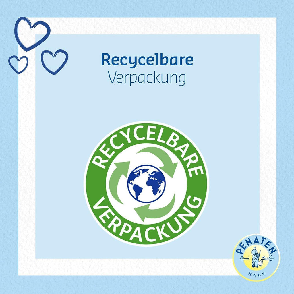 PENATEN baie și șampon (400 ml), baie și șampon blând pentru bebeluși formulat fără parabeni și coloranți, gel de duș și șampon pentru păr special dezvoltat pentru nou-născuți pentru pielea delicată a bebelușului Copii - Baie si Skincare Naty Shop