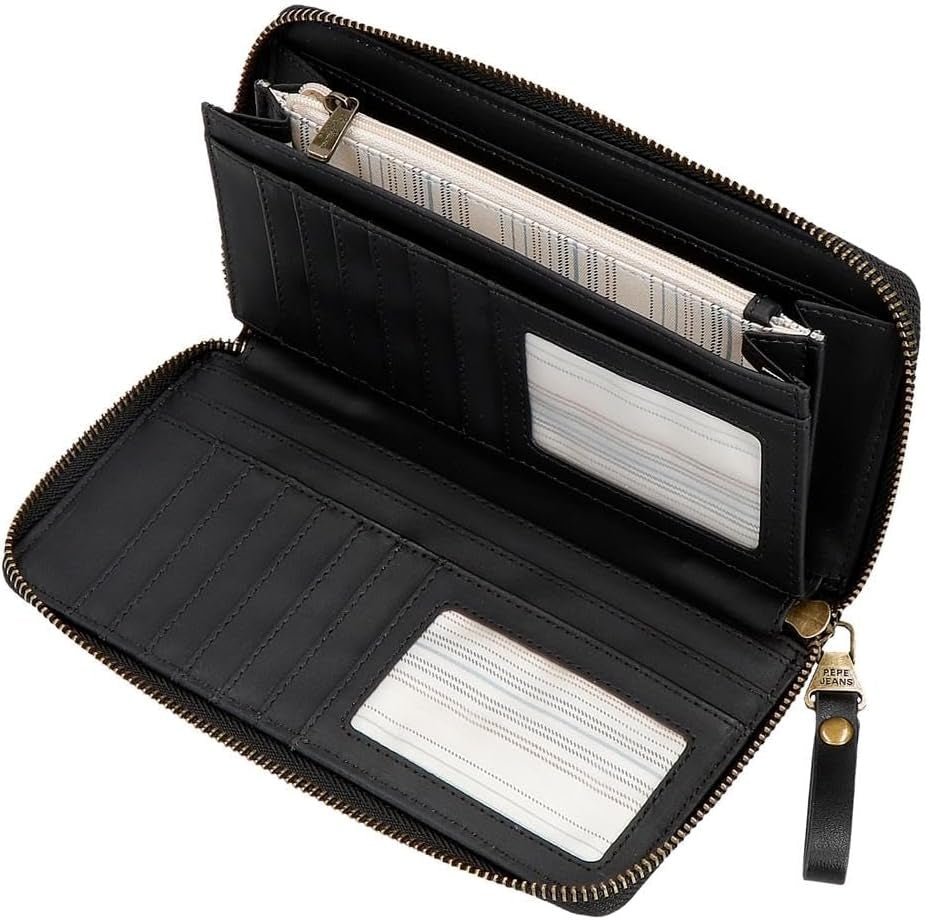 Pepe jeans Joumma Bags Morgan rucsac casual, genți de călătorie, bej și negru, piele artificială pentru femei, negru, talla única, poșetă Portofel Femei Naty Shop