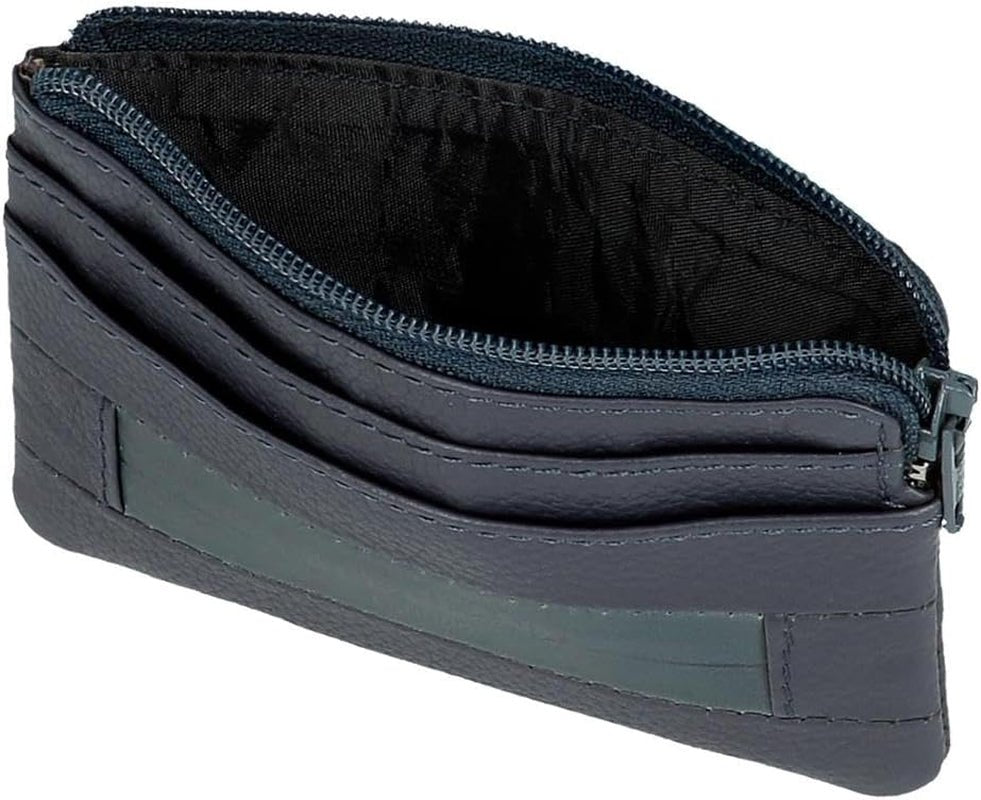 Portofele și portmonee Pepe Jeans Checkbox din piele de vacă, negru, maro, albastru și gri Portofel Barbati Naty Shop