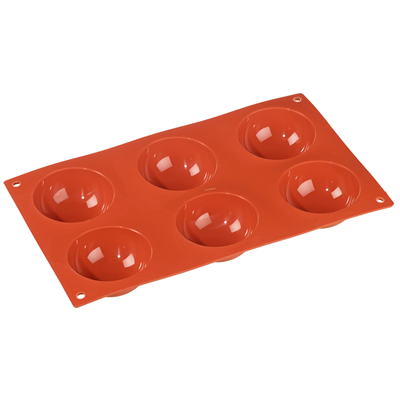 Forma szilikon félgömbök 79 x 29 x 30 mm, 6 üreg
