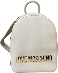Rucsac de umăr pentru femei marca Love Moschino, model JC4193PP1IKD0, fabricat din piele sintetică Genti Femei Naty Shop Alb