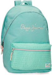Rucsac Pepe Jeans Jane pentru laptop, compartiment dublu, 15.6 inch, albastru, 31 x 44 x 17.5 cm, poliester, 20.46 l Rucsacuri si ghiozdane premium Naty Shop Pc-Rucksack