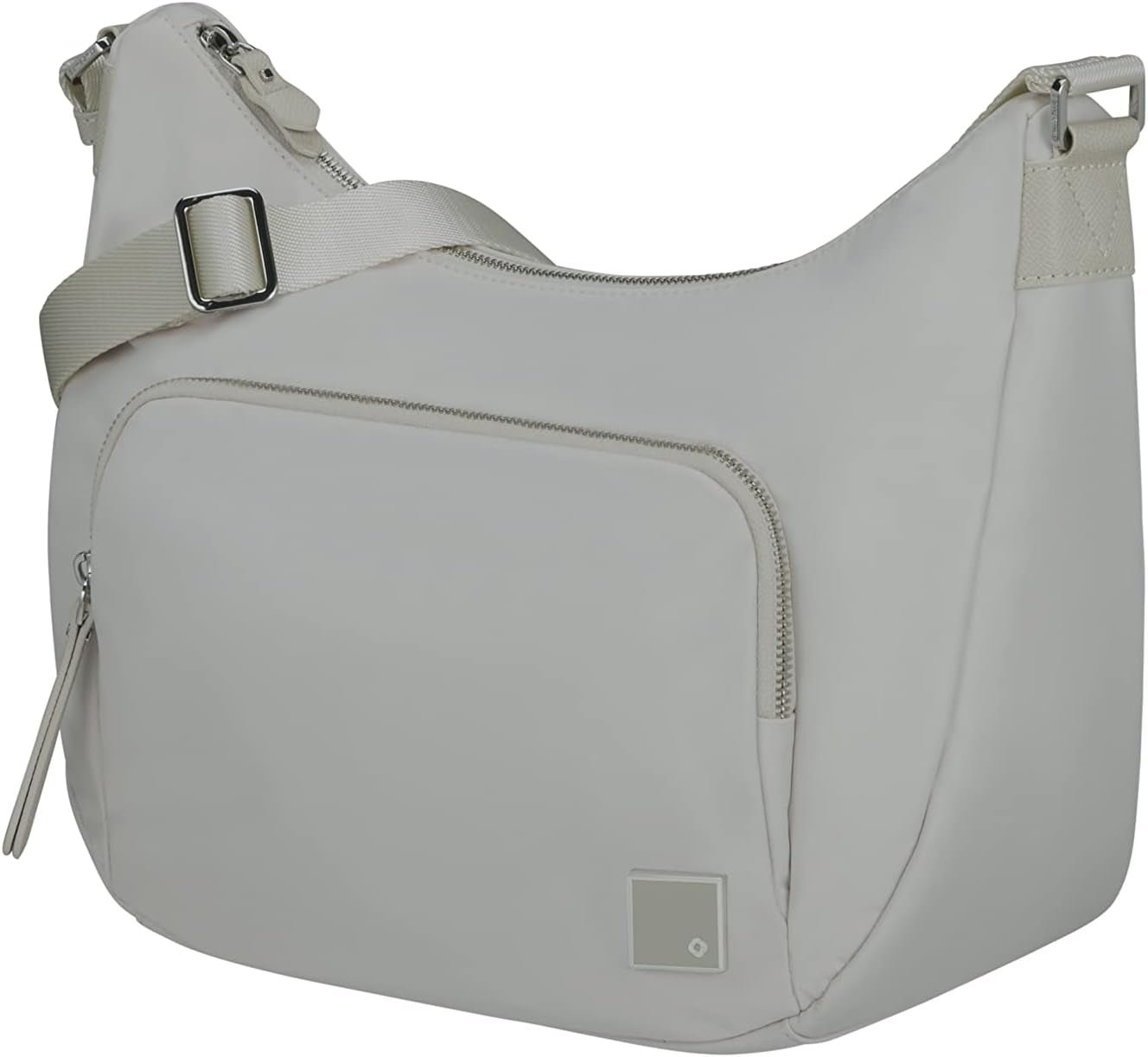 Samsonite Essentially Karissa - Geantă de umăr M, 36 cm, negru (Negru) Genti Femei Naty Shop Gri (Dove Grey) Geantă de umăr M