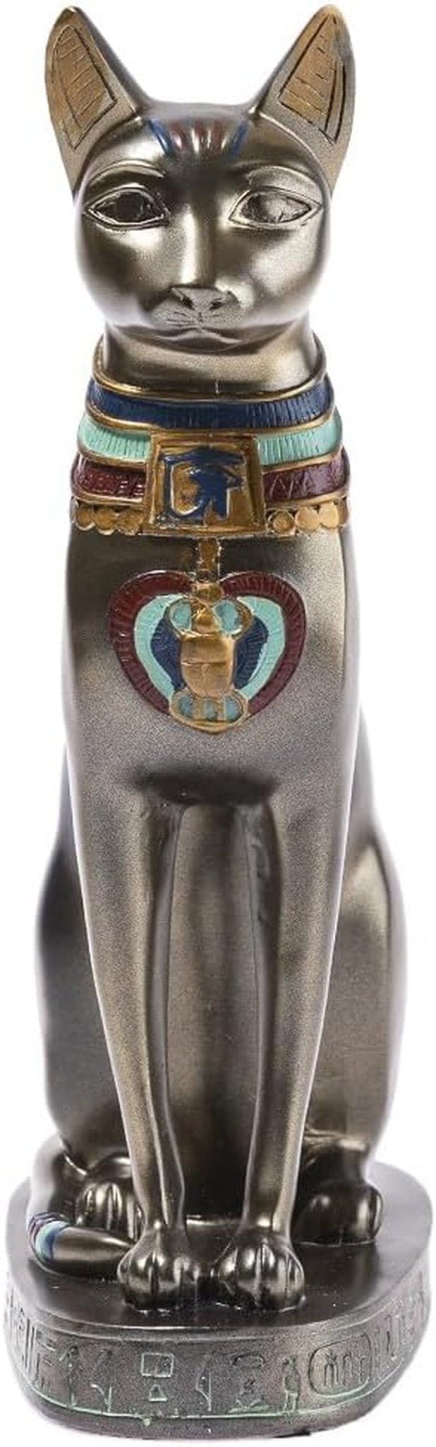 - Statuetă Bastet 21 cm - Statuetă pisică egipteană - Statuie decorare Egiptul Antic - Figurină pisică - Bust egiptean - Decorațiune originală idee cadou - Sculptură zeitate Statuete si sculpturi Naty Shop
