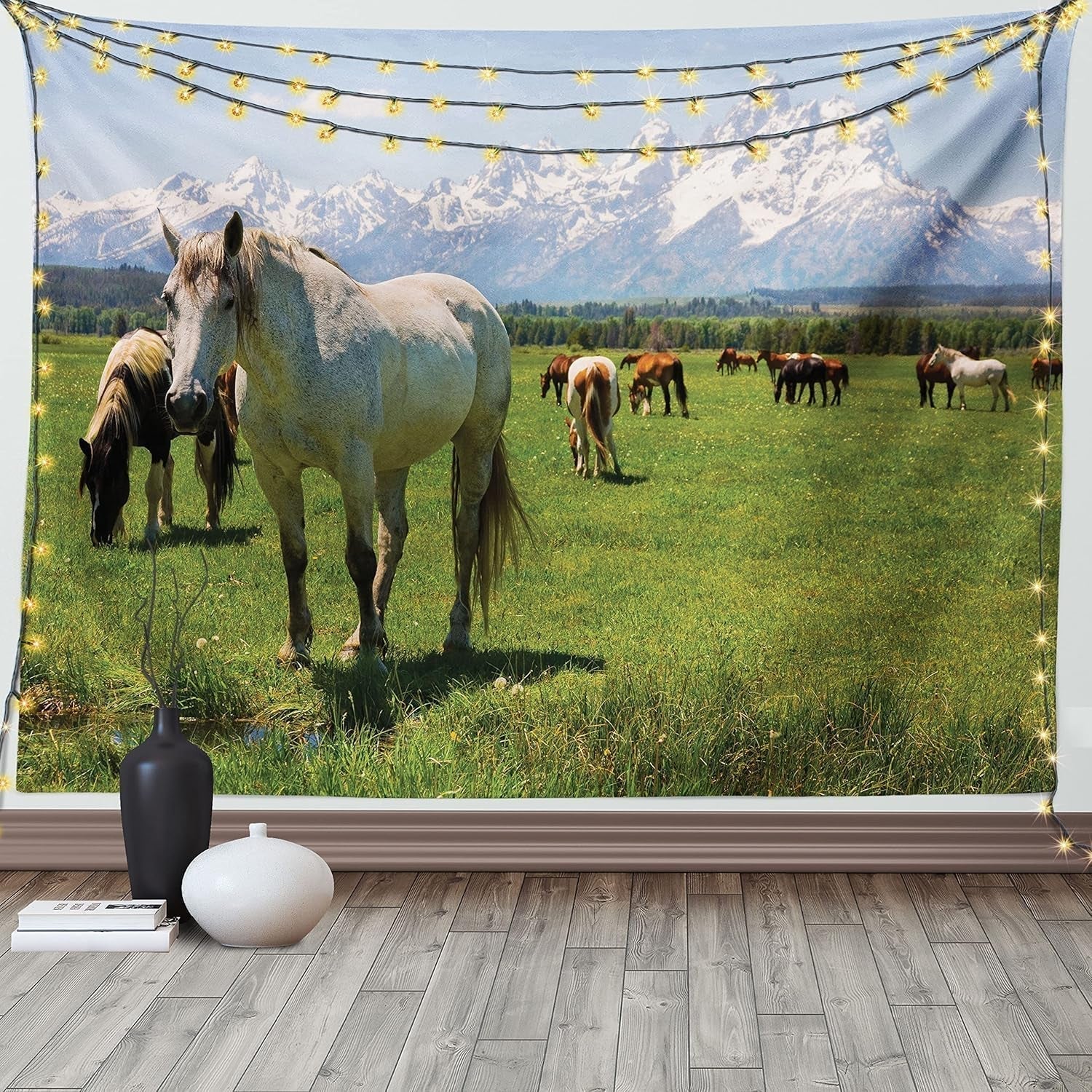 Tapiserie abakuhaus wanderlust harta animala lumii desene Casa - Accesorii si Decoratiuni Naty Shop Salutări alb 230L X 140B Cm