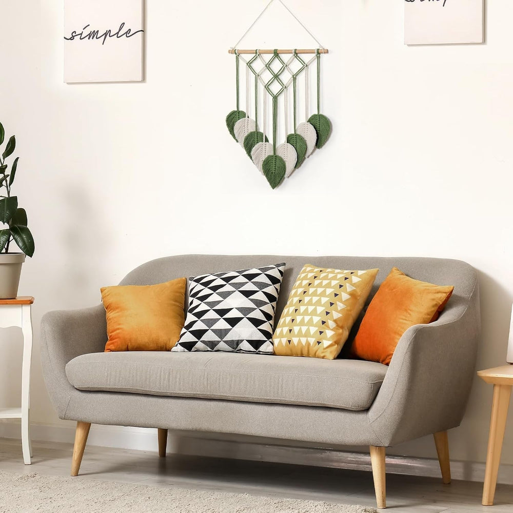 Tapiserie astnic tapiterie frunze verzi tesute Casa - Accesorii si Decoratiuni Naty Shop